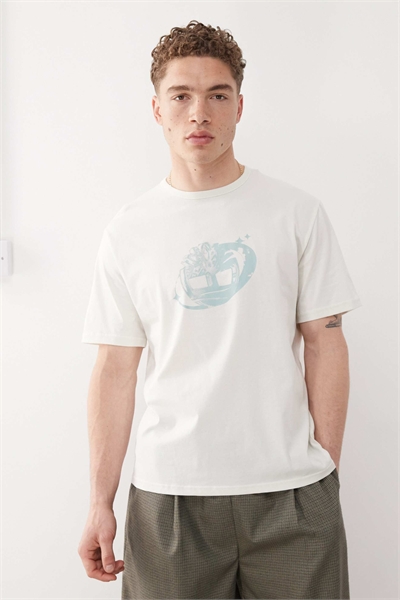 Футболка с логотипом на груди артикул 140260908