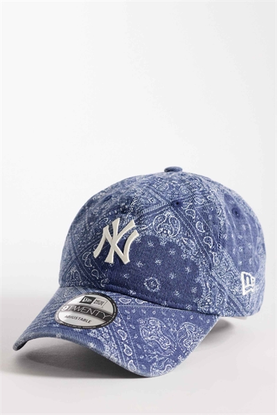 NY Yankees 9twenty вымытый деним с принтом в виде каймы в темно-синем цвете артикул 155724569