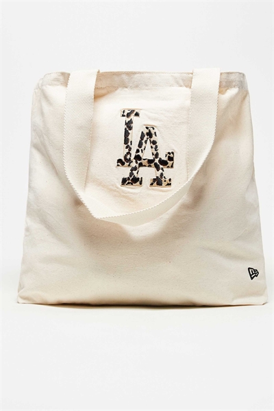 Женская сумка LA Dodgers с логотипом в виде животного принта, бежевого цвета артикул 154895126