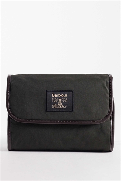 Сухая восковая подвесная сумка для туалетных принадлежностей с логотипом, зеленая артикул 154707789