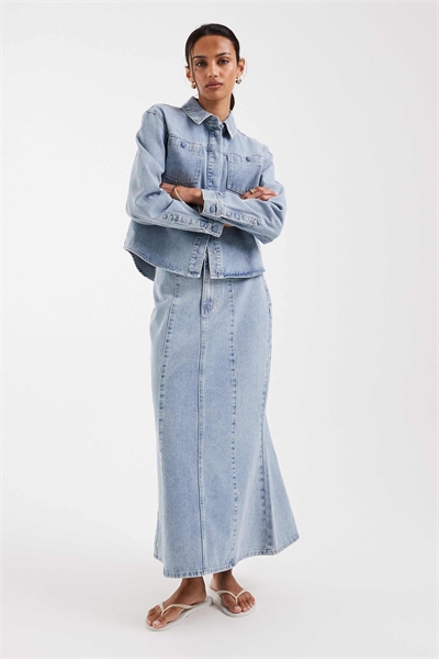 Юбка с швом спереди, длиной до щиколотки co-ord артикул 153748988