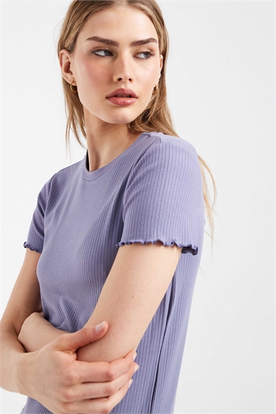 Футболка с каймами цвета «сланец» артикул 154694212