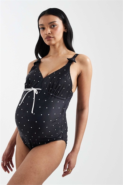 Купальник для беременных Mamalicious с завязками спереди и застежкой для кормления артикул 155003901