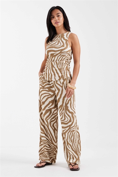 Брюки из фактурного джерси с широкими брючинами co-ord артикул 153084203