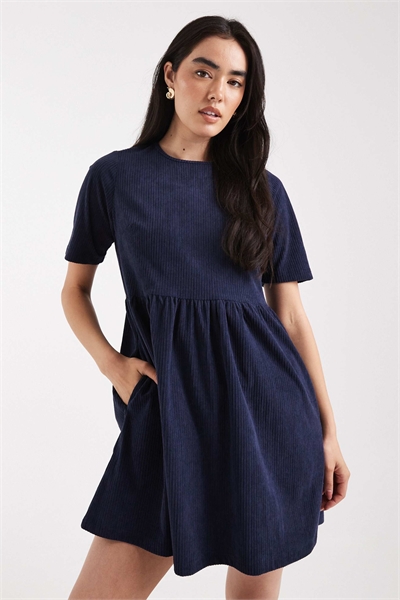 Мини-платье с короткими рукавами из хлопкового шнурка артикул 149850255