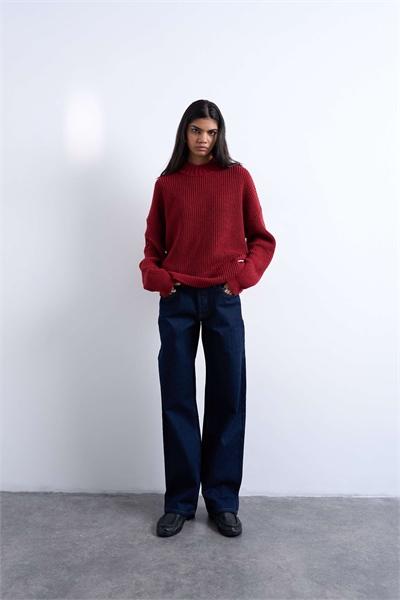 Джинсы Ember с низкой посадкой и прямыми брючинами, цвет индиго артикул 149616994