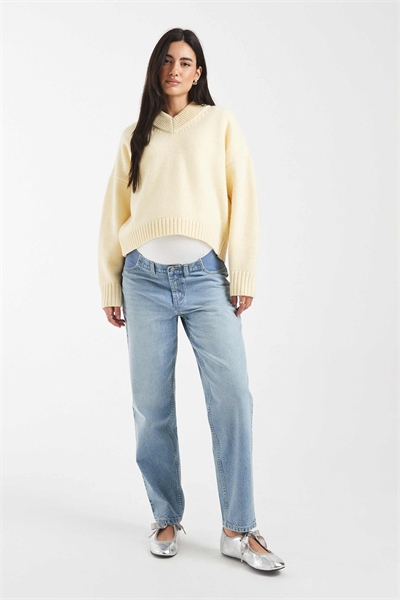 ASOS DESIGN — джинсы для беременных с высокой талией и свободным кроем артикул 152705847