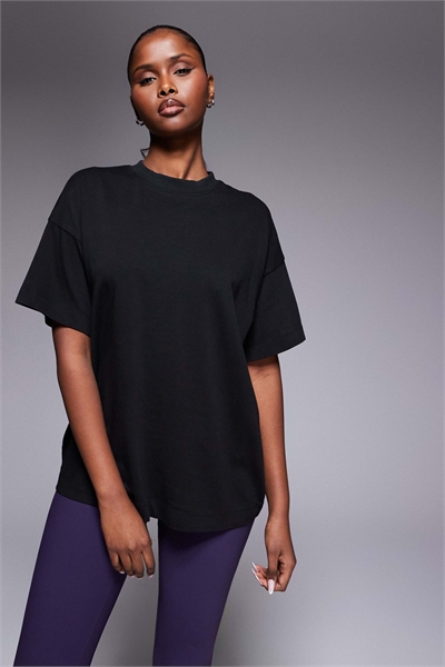 Оверсайз-футболка Icon из плотной хлопковой ткани с быстрой сушкой, цвет: вымытый черный артикул 151781077