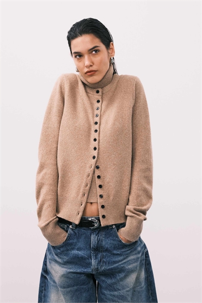 Приталенный кардиган средней плотности co-ord артикул 151666885