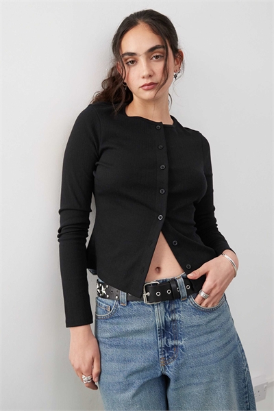 Кардиган с длинными рукавами и ажурной вязкой артикул 144767765