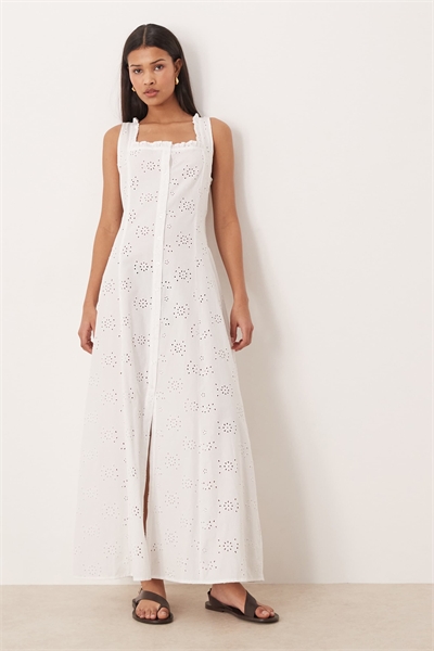 Пляжное платье Esmee с прозрачной отделкой в стиле «бродери» артикул 152349065