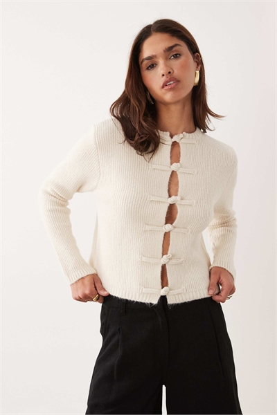 Вязаный кардиган с застежками-пуговицами артикул 155844529