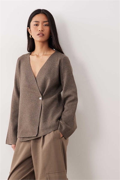 Кардиган с выделенными пуговицами артикул 152931586