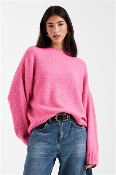 Мягкий свитер с круглым вырезом артикул 153084231