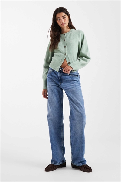 Кардиган с круглым вырезом и рукавами реглан артикул 154396446