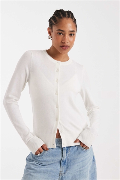 Кардиган с круглым вырезом из тонкой пряжи артикул 155323008