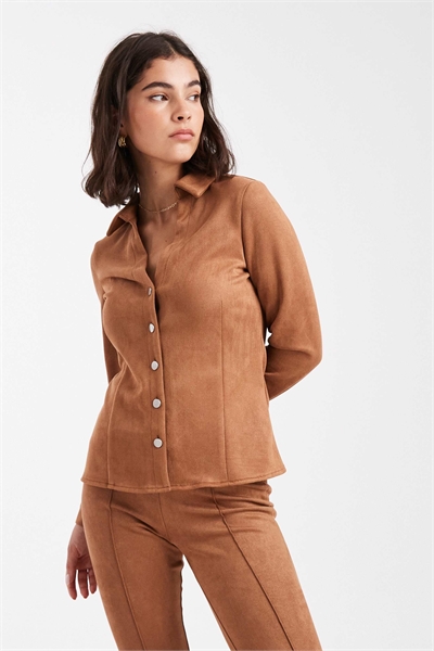 Рубашка из суэдетта артикул 148073779