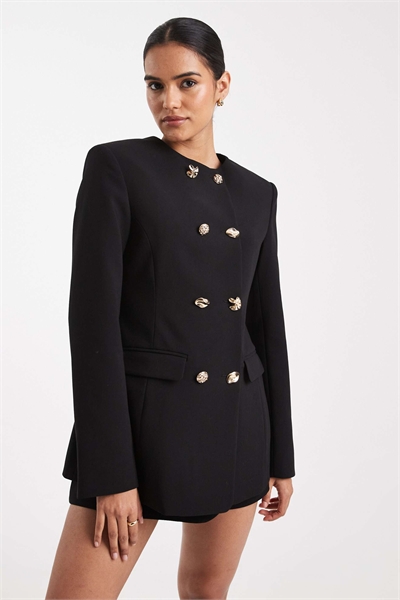 Костюм-блейзер с высоким воротником, сшитый на заказ, с разнообразными пуговицами артикул 149278420