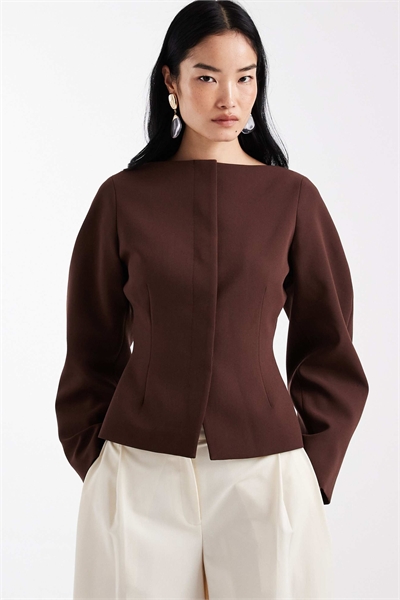 Блейзер с V-образным вырезом артикул 155538083