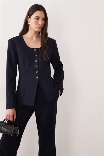 Блейзер с квадратным вырезом, скроенный по фигуре co-ord артикул 154692032