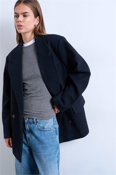 Блейзер из твила с шерстью артикул 147865720