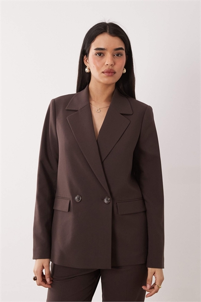 Двубортный блейзер из шерсти, сшитый на заказ co-ord артикул 153682017