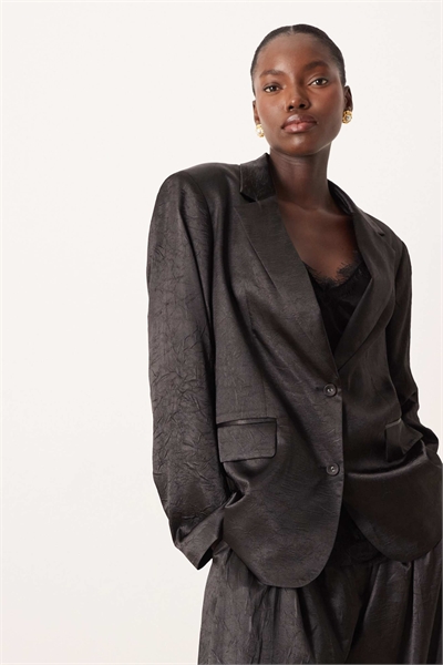 Блейзер из неструктурированного атласа, сшитый на заказ артикул 150704882