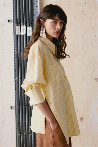 Рубашка с асимметричной планкой артикул 149625633