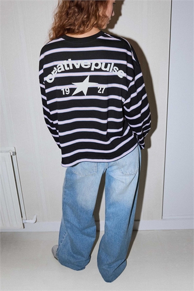 Футболка с принтом и длинными рукавами свободного кроя артикул 154762128