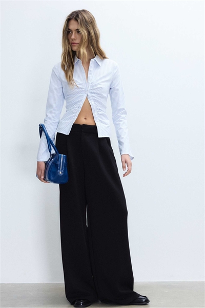 Рубашка из бенгалина с сборками артикул 155862585