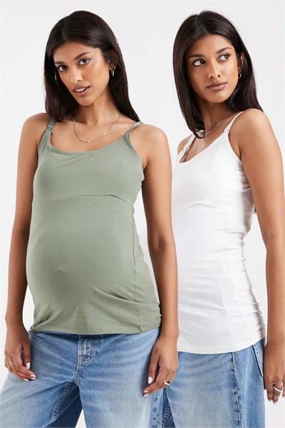 Mamalicious Maternity: 2-х функциональные майки для кормления, упаковка из 2 штук артикул 153748850