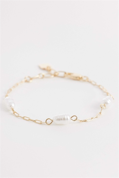 Набор из двух браслетов с имитацией жемчуга артикул 155335956