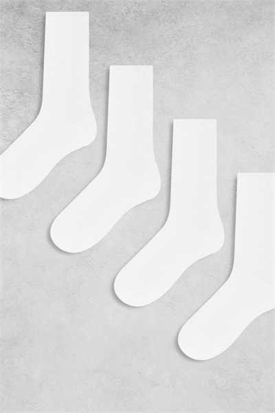 Набор из 4 пар спортивных носков с широкой резинкой артикул 117345067