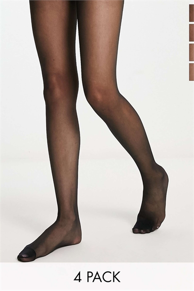 Набор из 4 пар матовых колготок плотностью 20 ден артикул 117747430