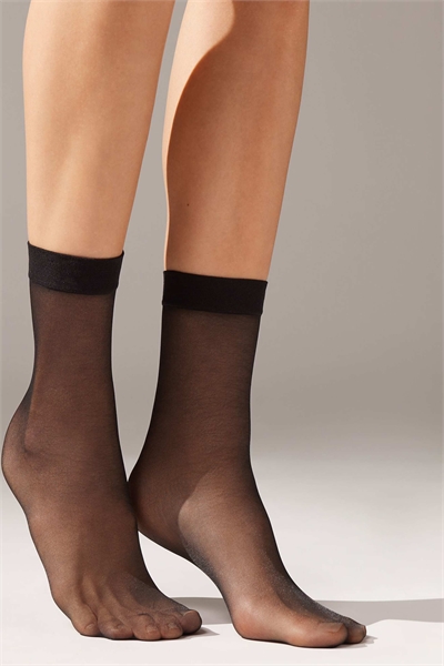 Прозрачные носки плотностью 20 ден артикул 153165757