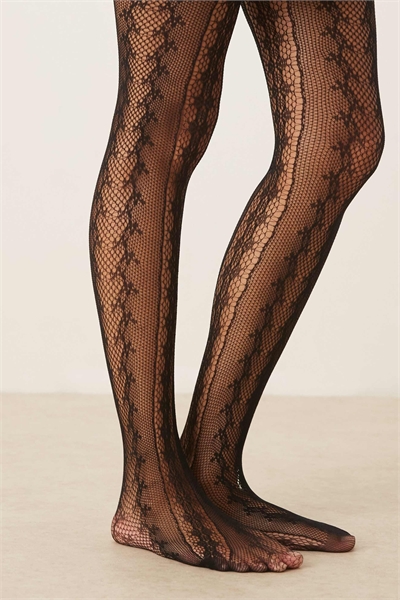 Колготки с кружевом в стиле пелерина артикул 149856545