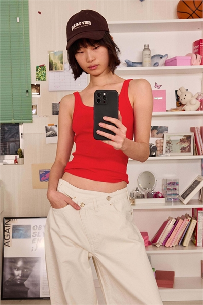 Топ-жилет с ребристой отделкой артикул 156007413