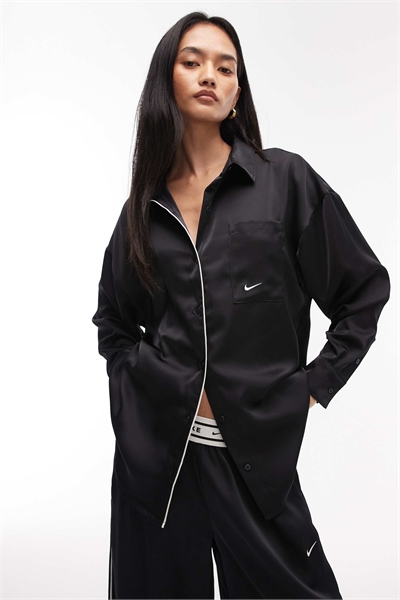 Рубашка с длинными рукавами из сатина артикул 149959767