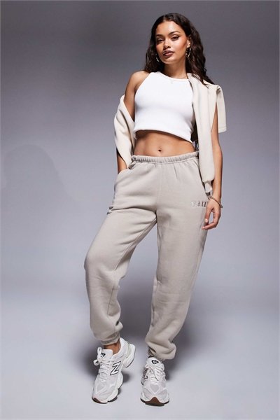 Укороченные джоггеры из хлопковой смеси с манжетами артикул 150664983