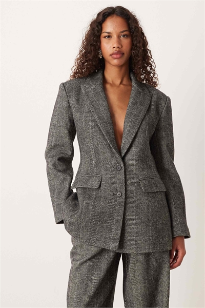 Блейзер из смешанной шерсти с рельефным кроем артикул 149516179