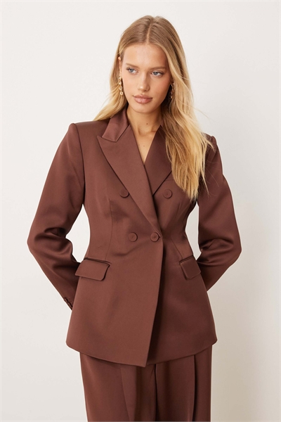 Блейзер из атласа Gilda с классическим кроем co-ord артикул 153669094