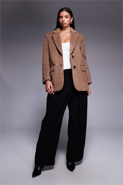 Блейзер из искусственной шерсти с ворсовой отделкой артикул 151669439