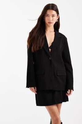 Блейзер приталенного кроя в стиле бойфренд co-ord артикул 150832076