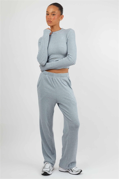 Брюки Mila с мягкой полоской и мелкой ребристой текстурой артикул 155739295