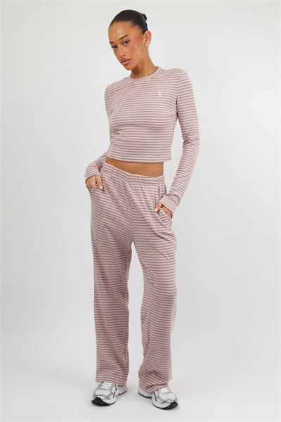 Топ с длинными рукавами Monique с мягкой полоской и мелкой ребристой фактурой артикул 155739313