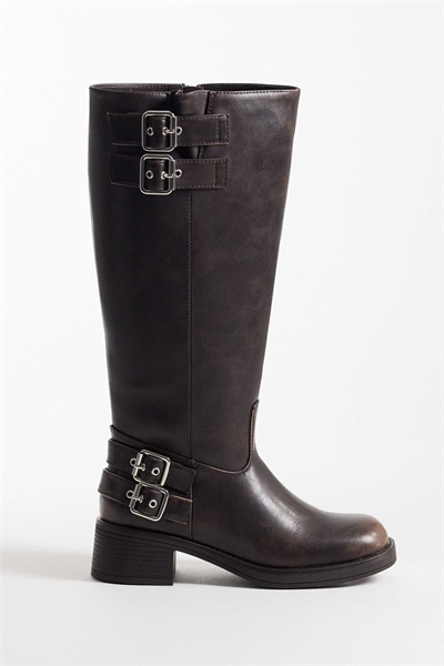 Диск с застежкой-пряжкой коричневого цвета из искусственной кожи артикул 154334723