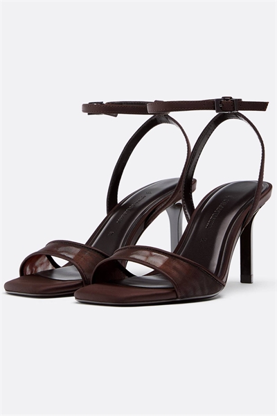 Сандалии на шпильке из сетчатого материала артикул 156230160