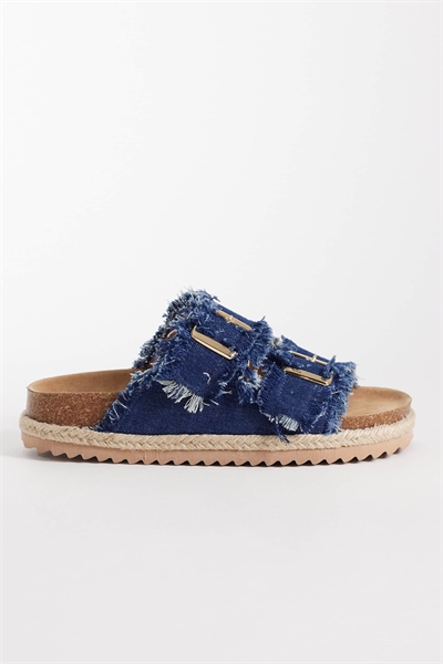 Сандалии-эспадрильи с двойной пряжкой артикул 153401276