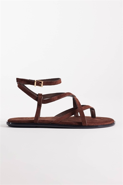 Плоские сандалии на ремешках с пряжкой артикул 152702855