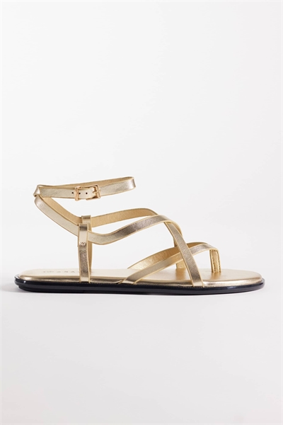 Плоские сандалии на ремешках с пряжкой артикул 152699742